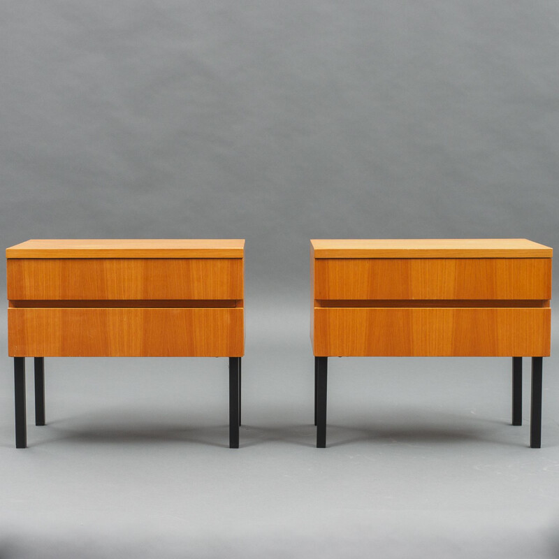 Pair of vintage nightstands, ashwood 1960s