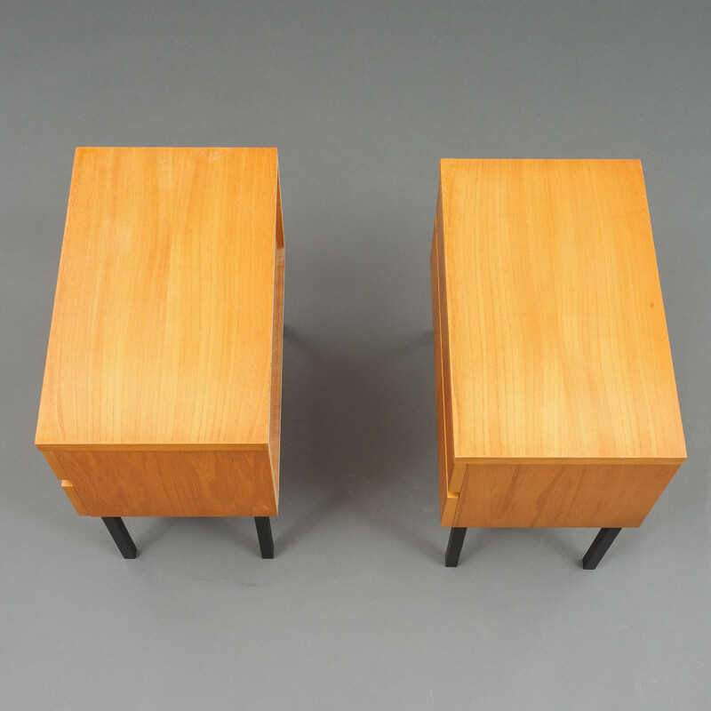 Pair of vintage nightstands, ashwood 1960s