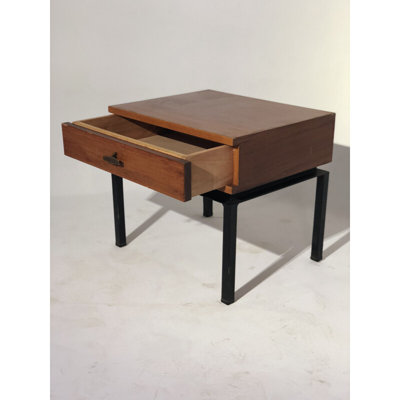 Table de chevet vintage en bois 