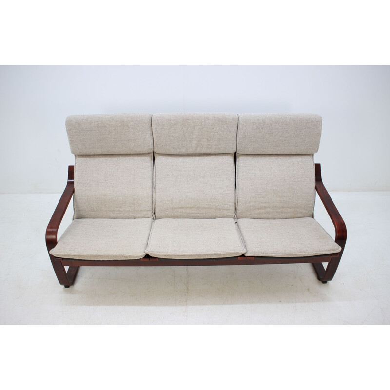 Vintage 3-seater sofa Bentwood by Ton, Czechoslovakia 1980