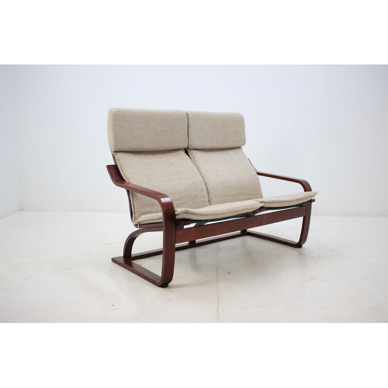 Vintage 2-seater sofa Bentwood by Ton, Czechoslovakia 1980