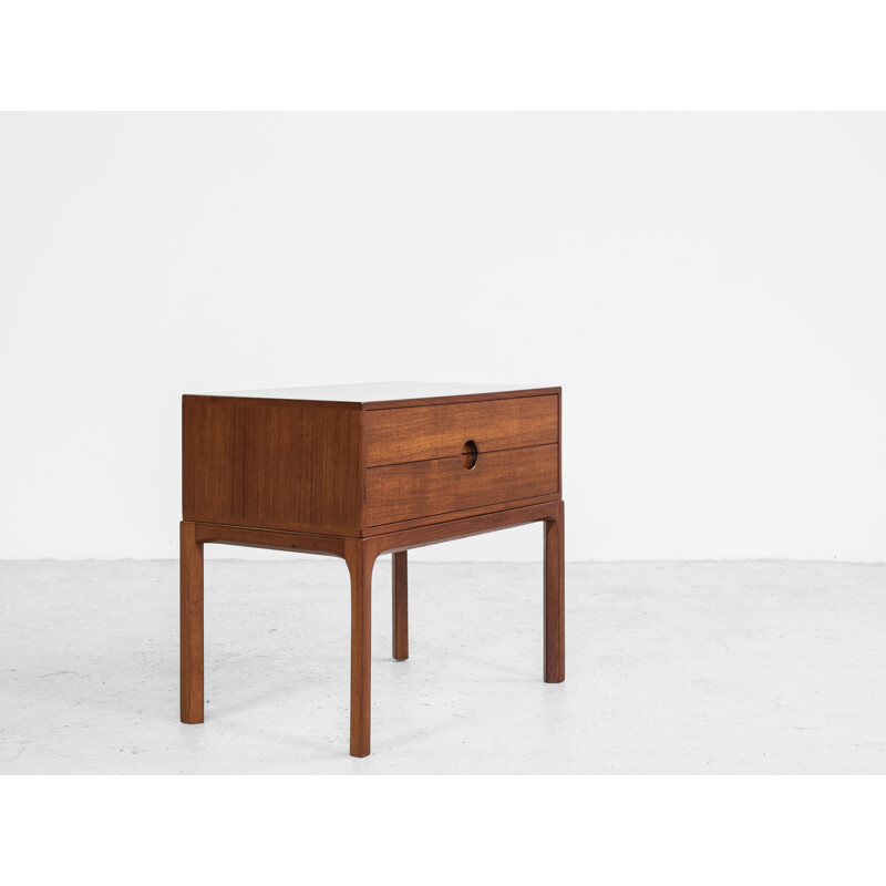 Vintage teak 2-drawer chest by Aksel Kjersgaard, Danish 1960