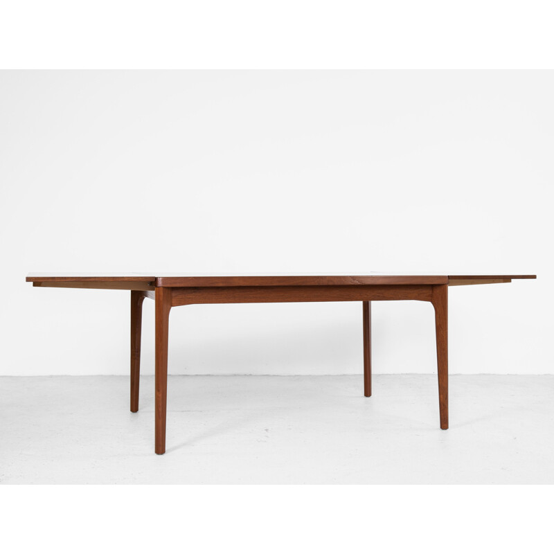 Vintage extensible dining table by Henning Kjaernulf for Vejle, Denmark 1960