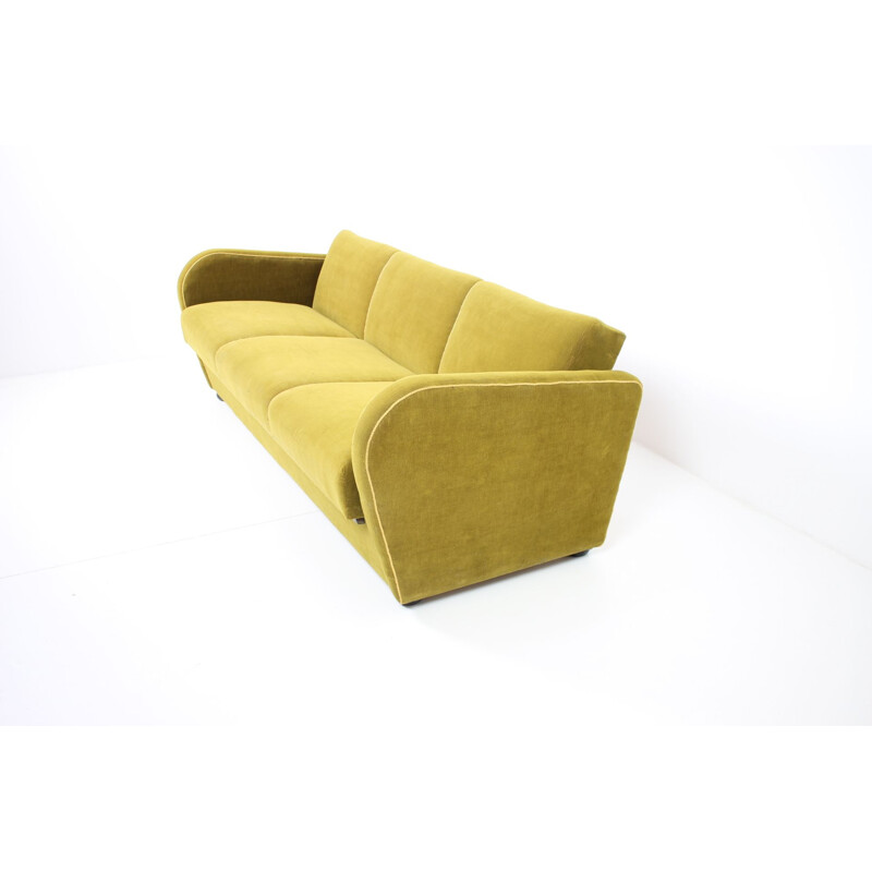 Vintage sofa bed H-363 by Jindřich Halabala, Art Deco, Czechoslovakia 1930