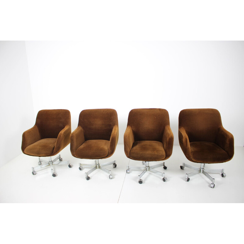 Set van 4 vintage bureaustoelen, Duitsland 1970