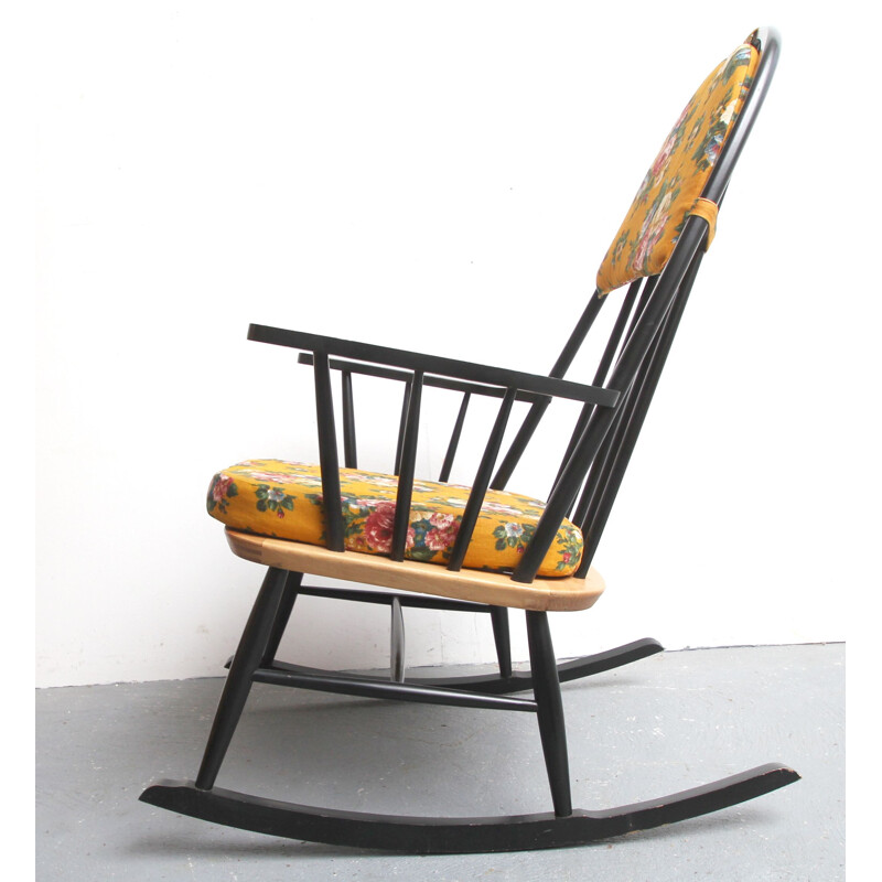 Vintage rocking chair in scandinavian 1950s