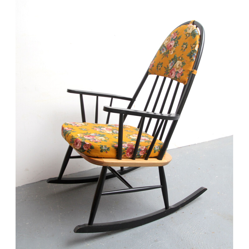 Vintage rocking chair in scandinavian 1950s