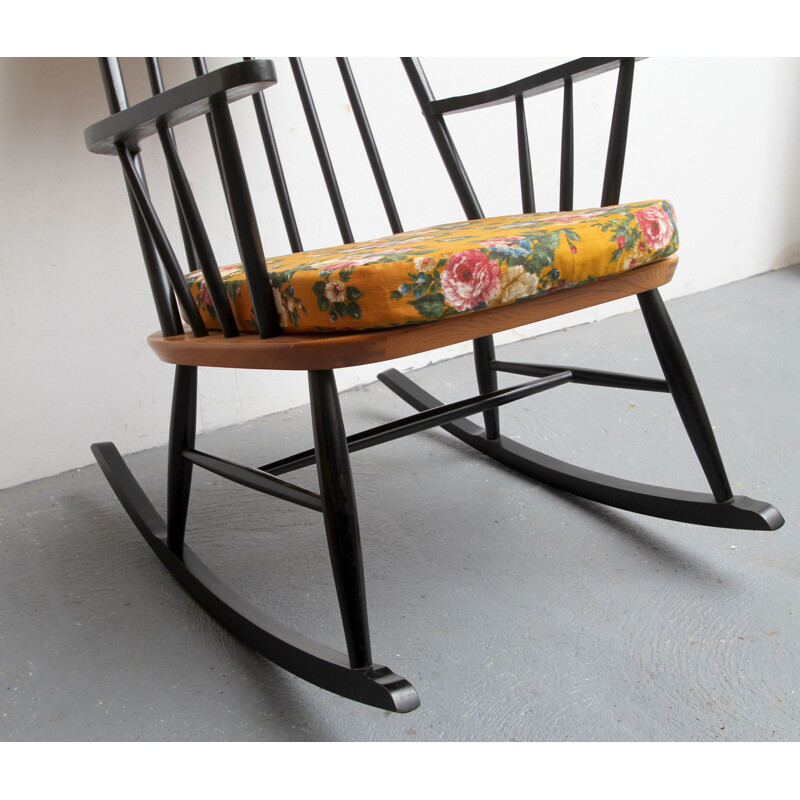 Vintage rocking chair in scandinavian 1950s