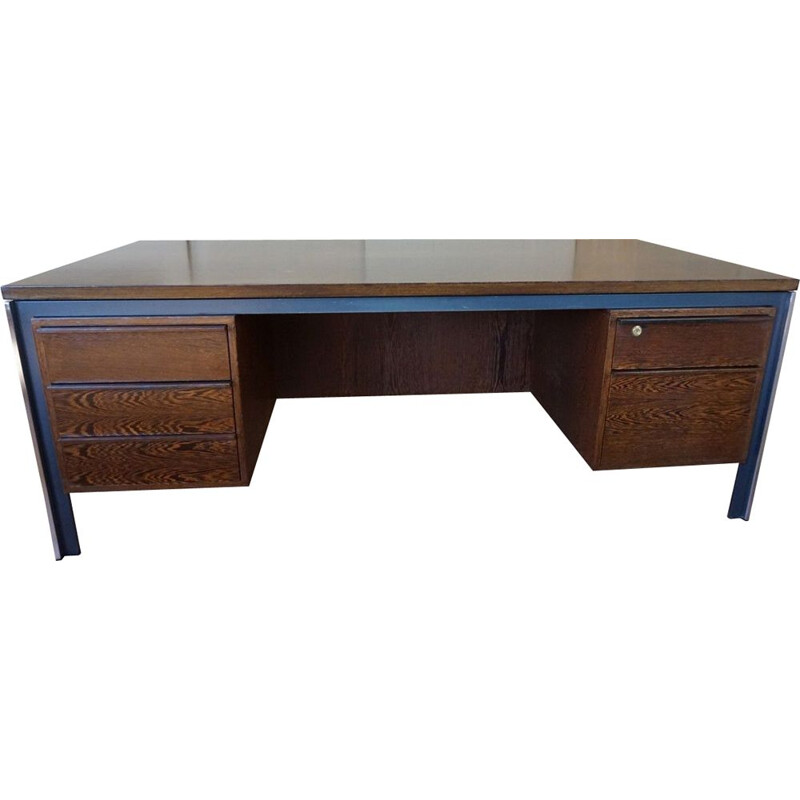 Large vintage Wengé Desk Theo Tempelman for "A.P Originals" 1960s