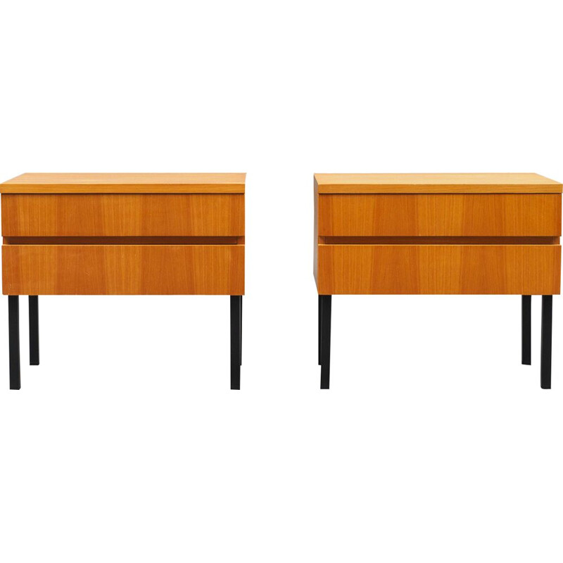 Pair of vintage nightstands, ashwood 1960s