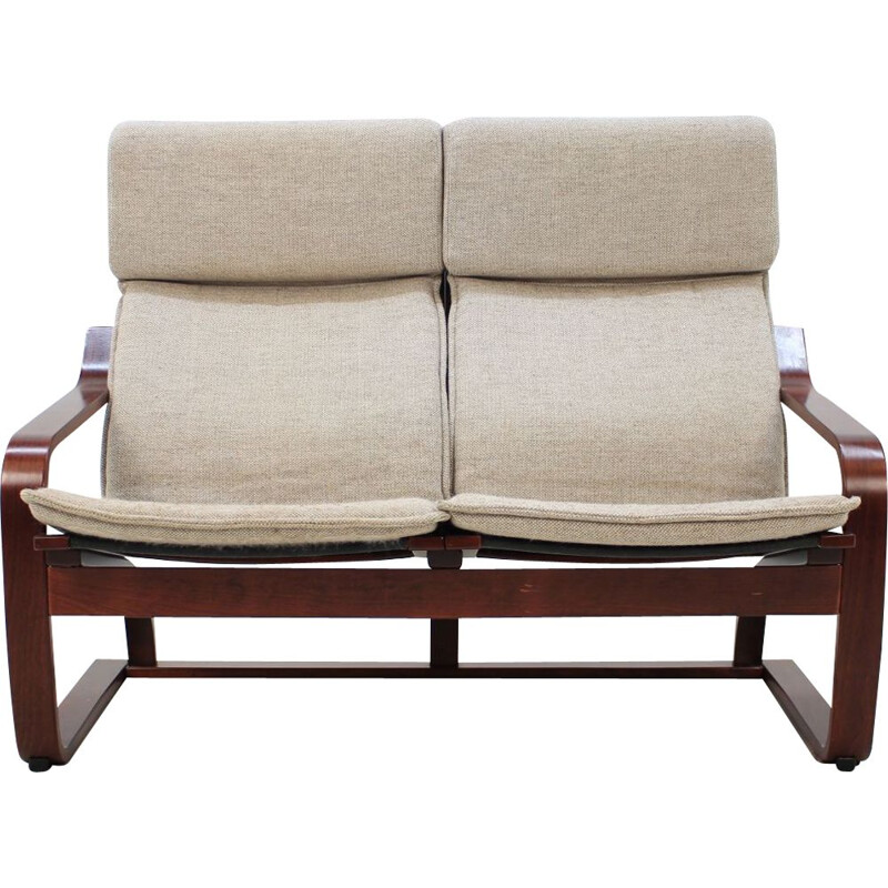 Vintage 2-seater sofa Bentwood by Ton, Czechoslovakia 1980