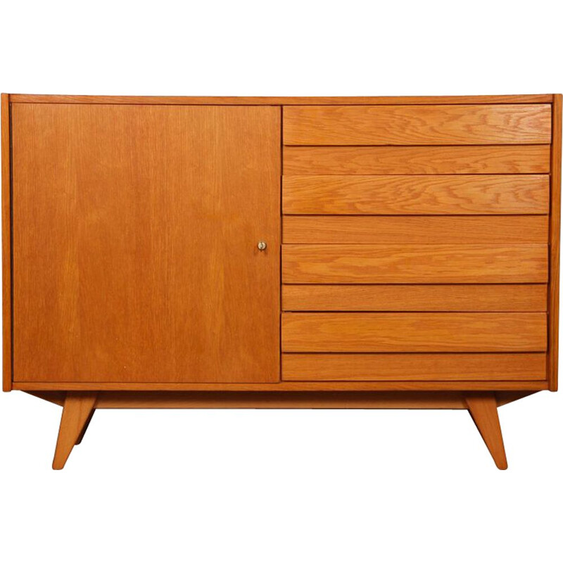 Vintage wooden chest of drawers by Jiri Jiroutek, 1960