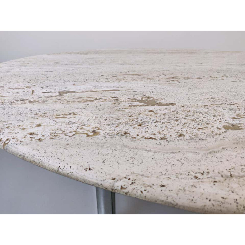 Grande mesa de jantar Travertine vintage