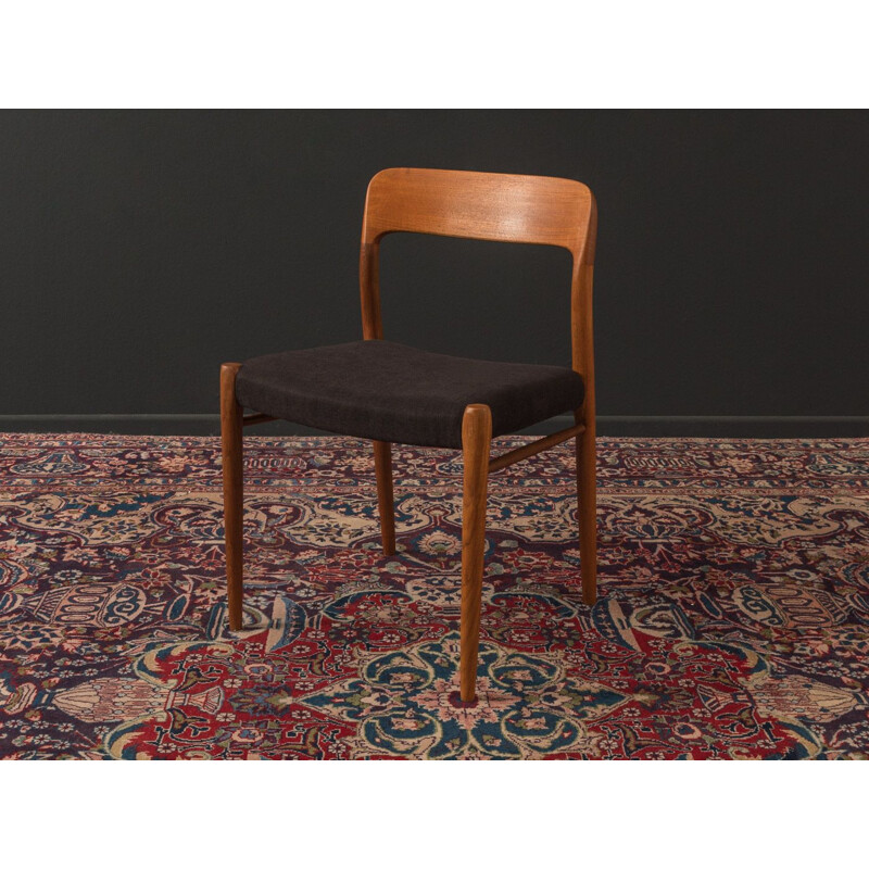 6 Vintage Dining chairs model 75, Niels O. Møller 1950s