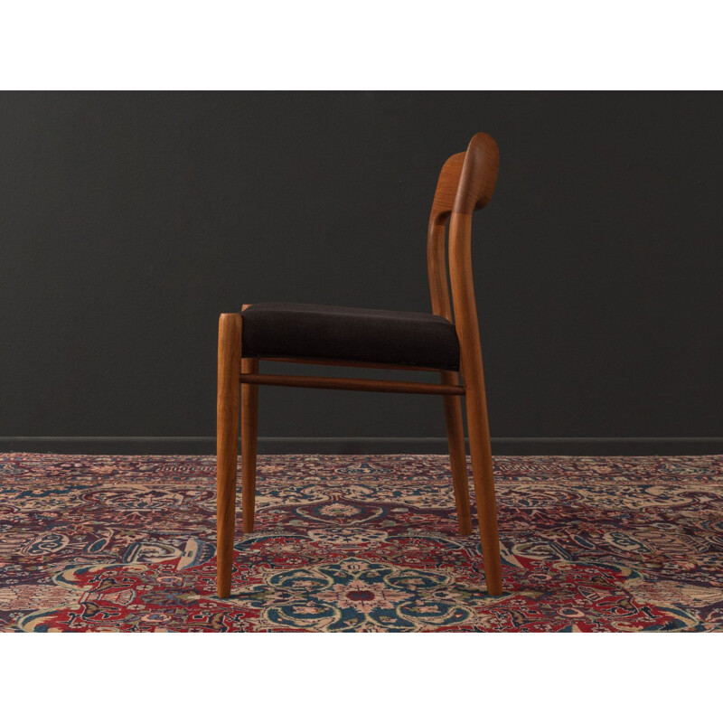 6 Vintage Dining chairs model 75, Niels O. Møller 1950s