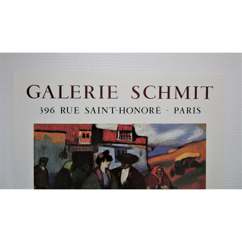 Vintage Original poster Mourlot Picasso Galerie Schmitt Paris 1986