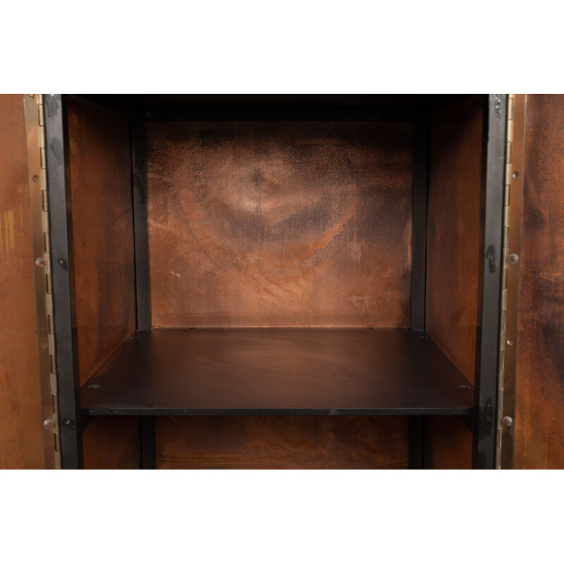 Vintage Patinated copper cupboard by Wout Wessemius