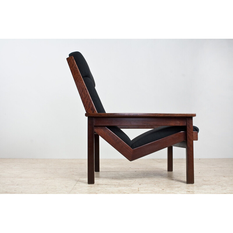 Vintage Lotus Armchair in teak by Rob Parry Dutch 1960s