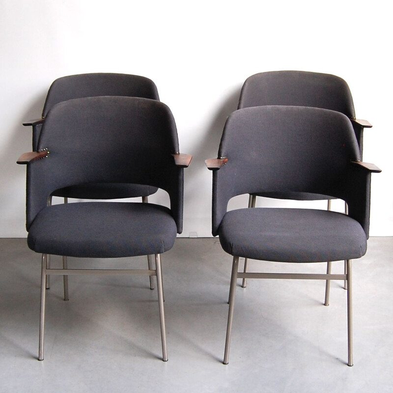 Set de 4 fauteuils vintage FM33 de Cees Braakman pour Pastoe 1962