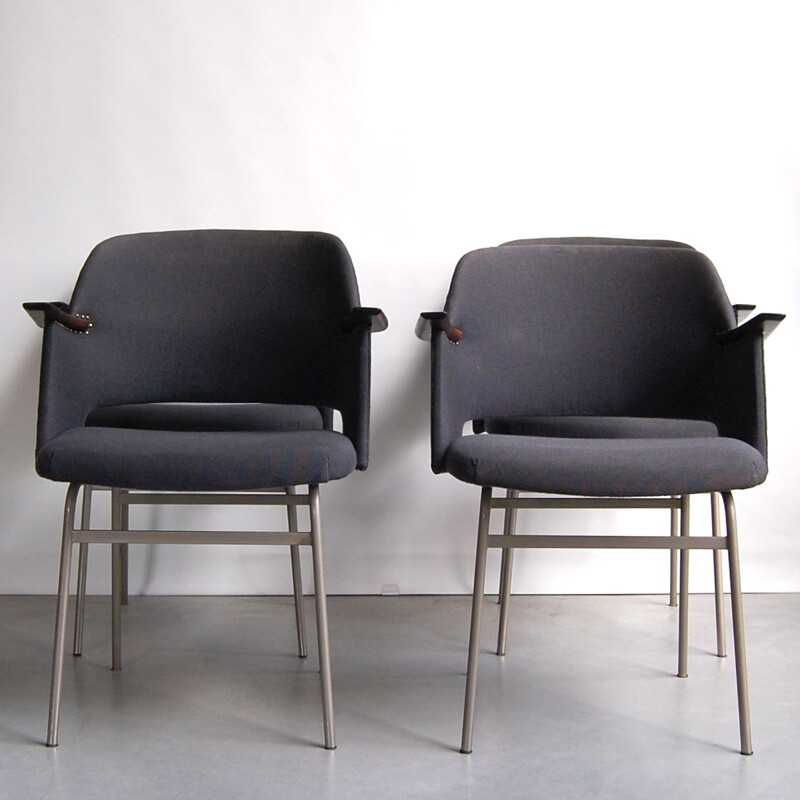 Set de 4 fauteuils vintage FM33 de Cees Braakman pour Pastoe 1962