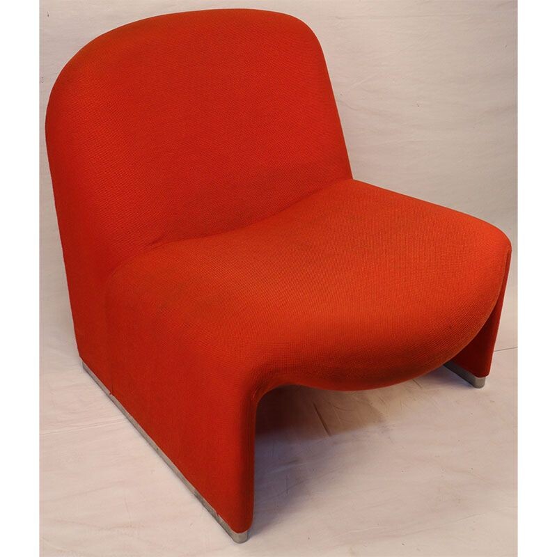 Vintage Fireside chair "Alky" by Giancarlo Piretti for Castelli 1970
