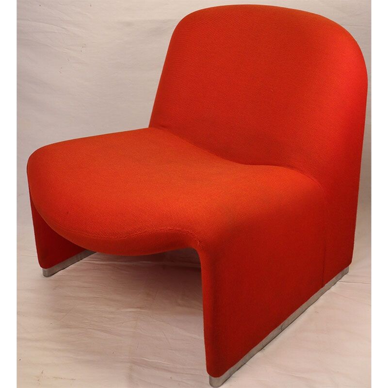Vintage Fireside chair "Alky" by Giancarlo Piretti for Castelli 1970