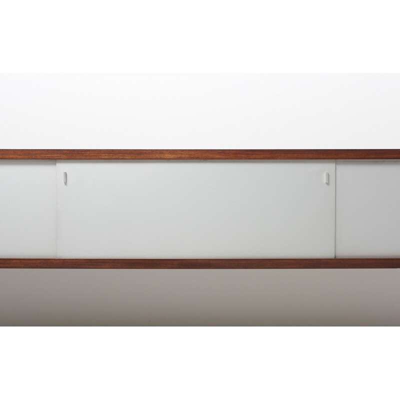 Vintage Floating Sideboard in Wood and Aluminium by Horst Brüning for Behr, Germany 1967