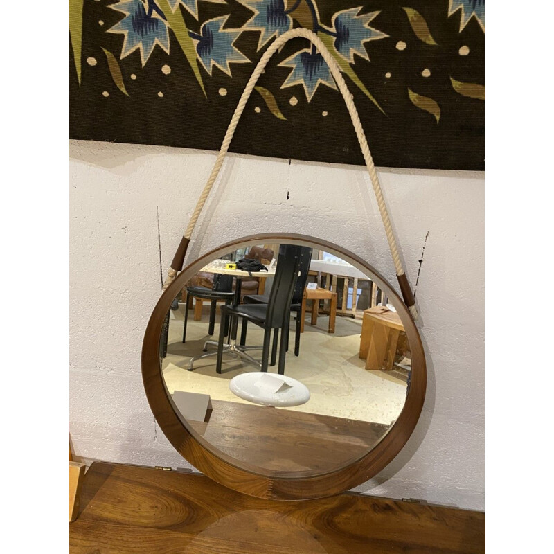 Miroir circulaire vintage Uno et Osten Kristiansson 1960