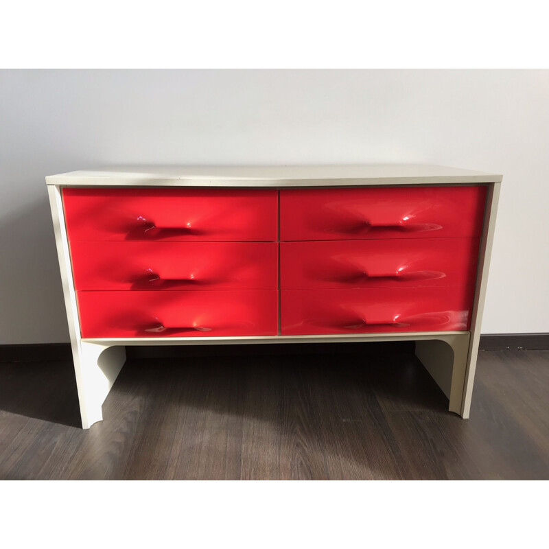 Vintage Raymond loewy df2000 1970 chest of drawers 