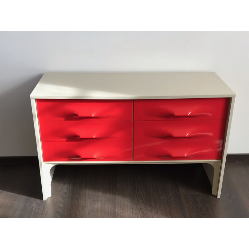 Vintage Raymond loewy df2000 1970 chest of drawers 