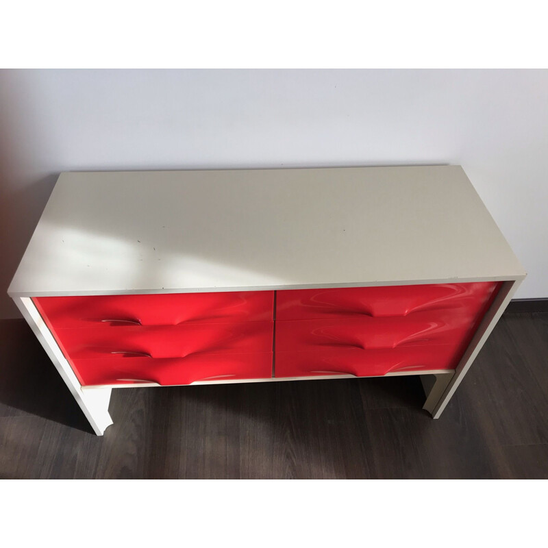 Vintage Raymond loewy df2000 1970 chest of drawers 