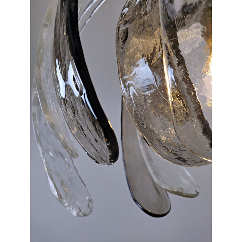 Suspension vintage en verre de Murano 