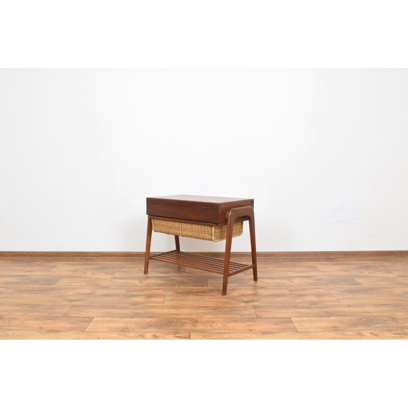 Mid-Century Teak Sewing Table, Danish 1960s