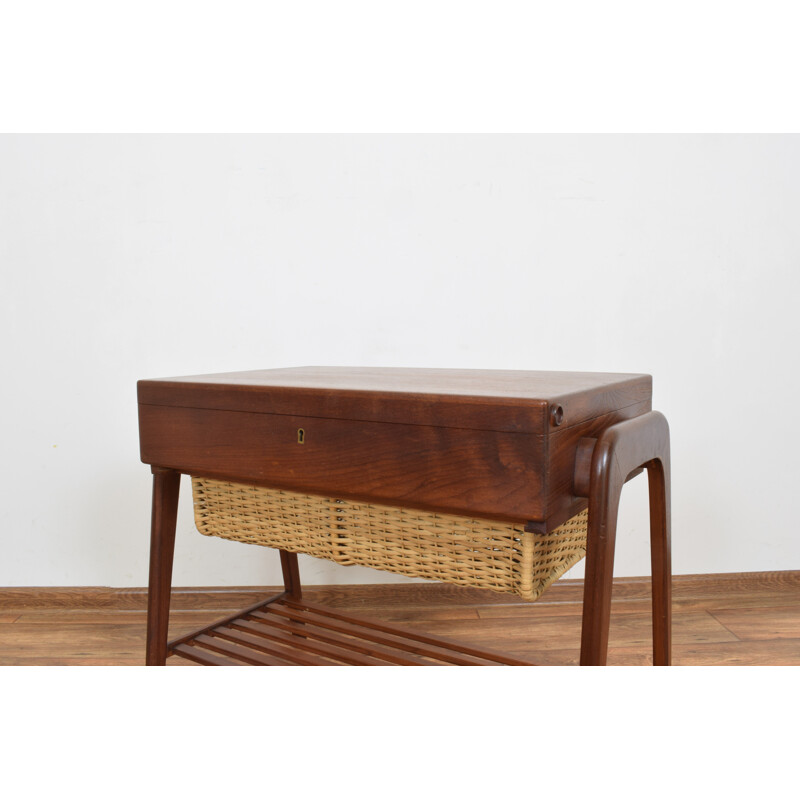 Mid-Century Teak Sewing Table, Danish 1960s