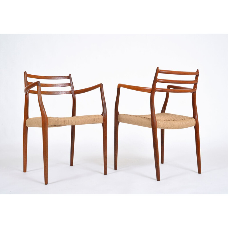 6 vintage Teak Niels O Moller model 62, 78 Dining Chairs Danish 1954