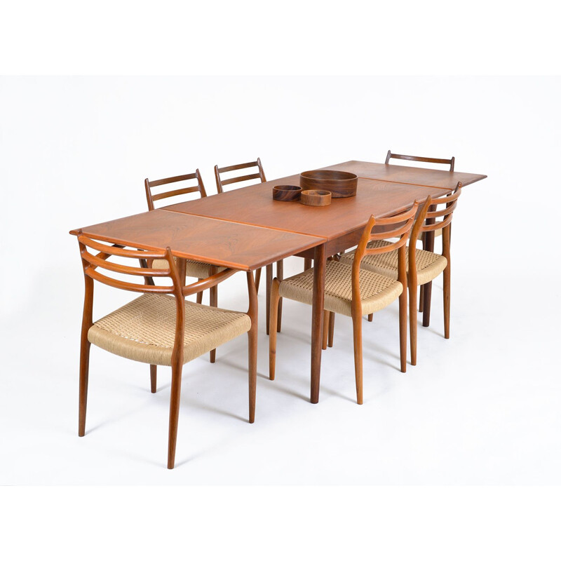 6 vintage Teak Niels O Moller model 62, 78 Dining Chairs Danish 1954