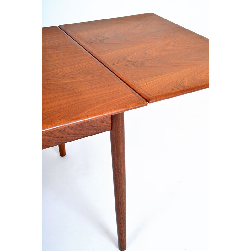 Vintage Teak Extending Dining Table AM Ansager Mobler Danish 1960s 