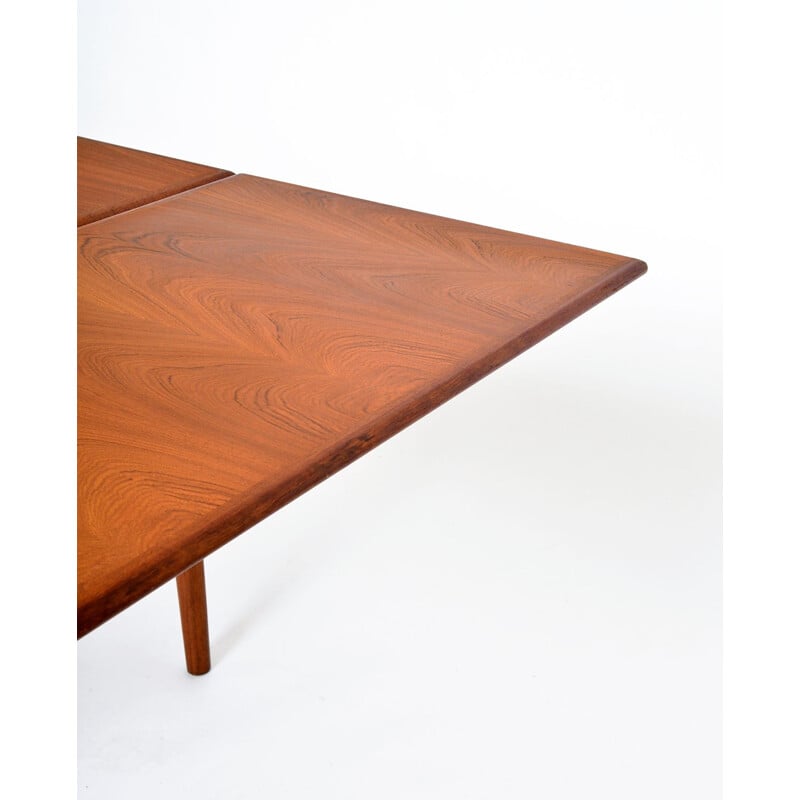 Vintage Teak Extending Dining Table AM Ansager Mobler Danish 1960s 