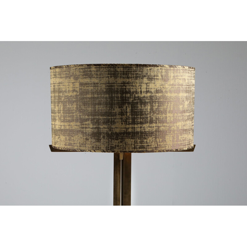 Vintage Wabbes Brass Floor Lamp by Jan Vlug 1970s