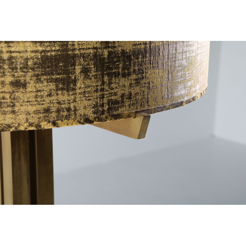 Vintage Wabbes Brass Floor Lamp by Jan Vlug 1970s