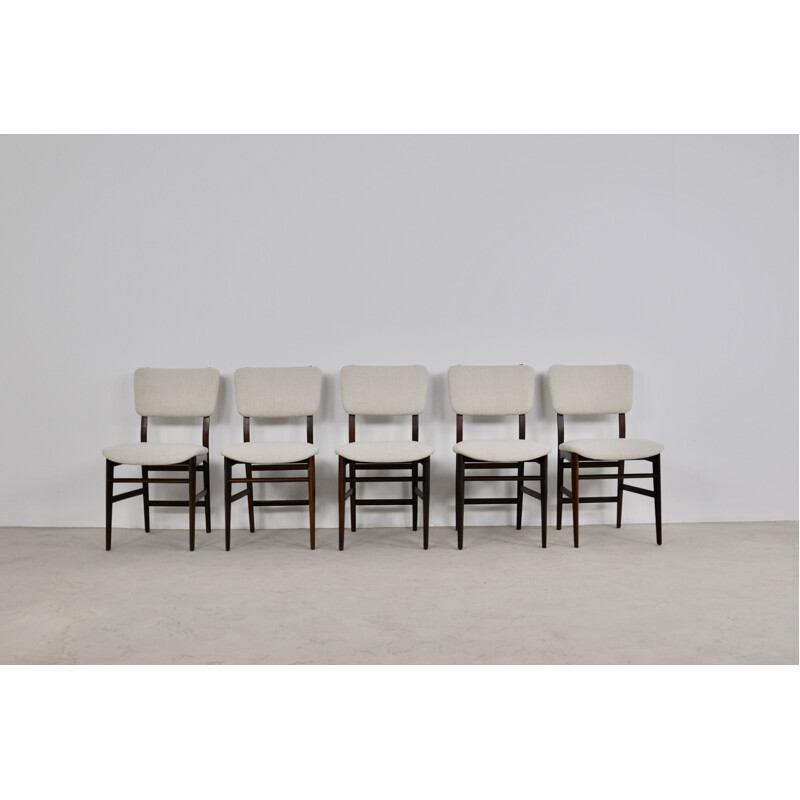 Set 5 vintage Dassi Dinning Chairs 1950s