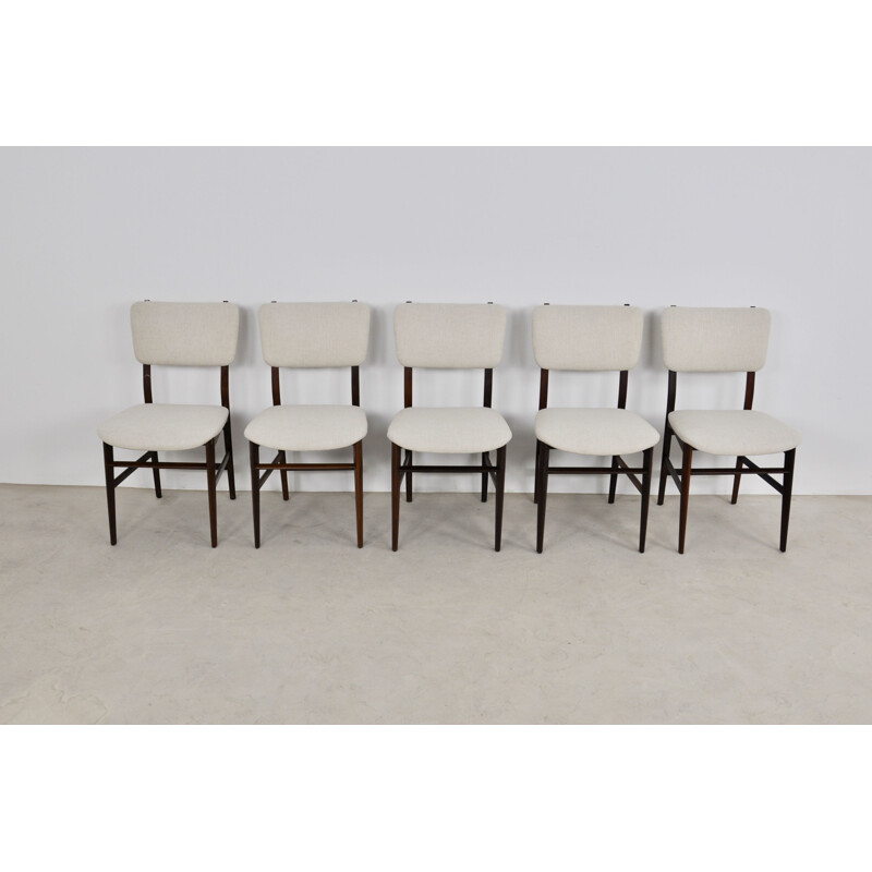 Set 5 vintage Dassi Dinning Chairs 1950s