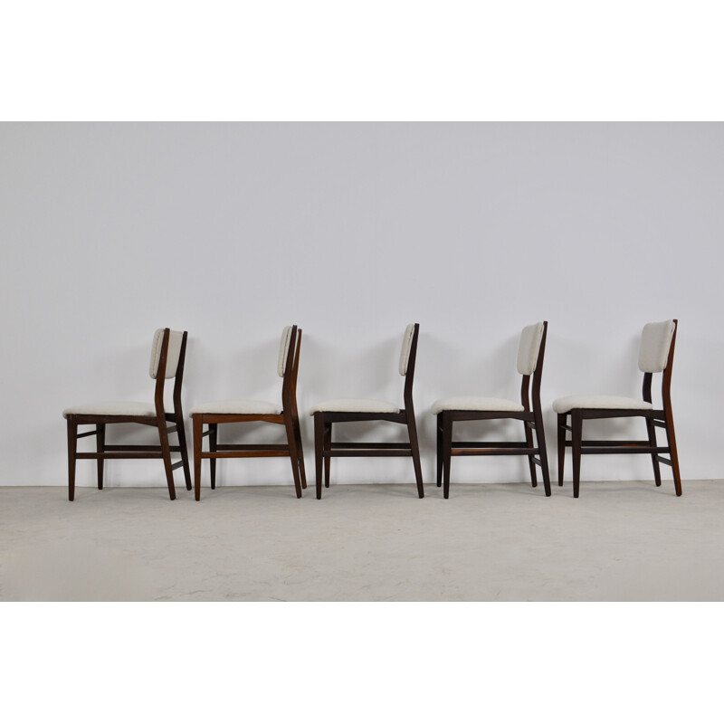 Set 5 vintage Dassi Dinning Chairs 1950s