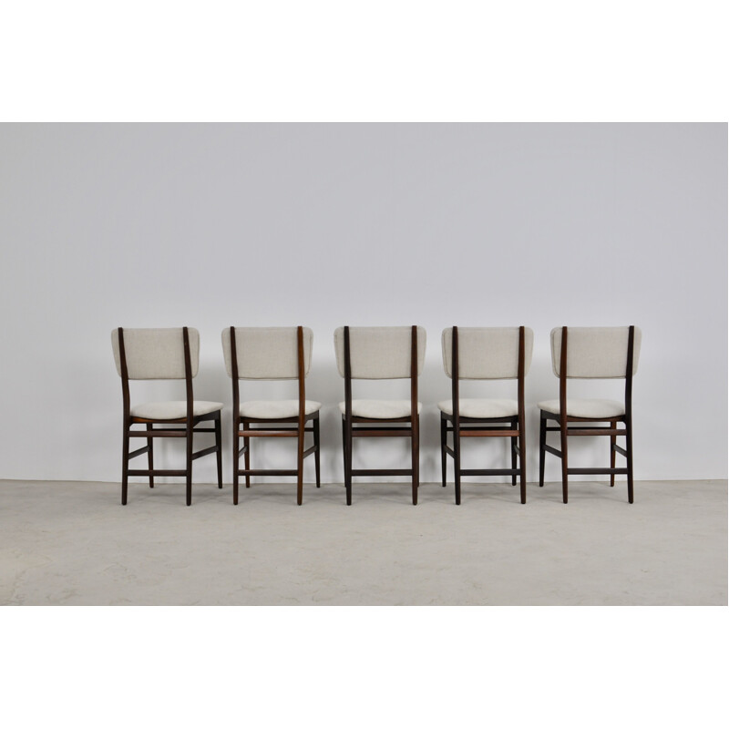 Set 5 vintage Dassi Dinning Chairs 1950s