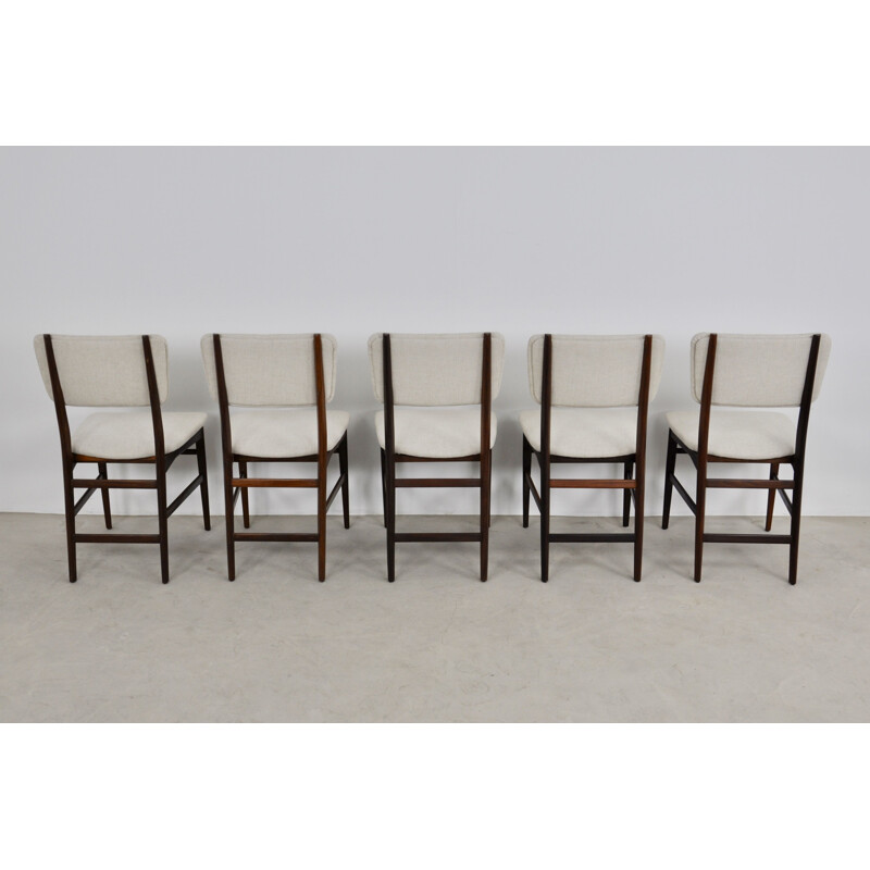 Set 5 vintage Dassi Dinning Chairs 1950s