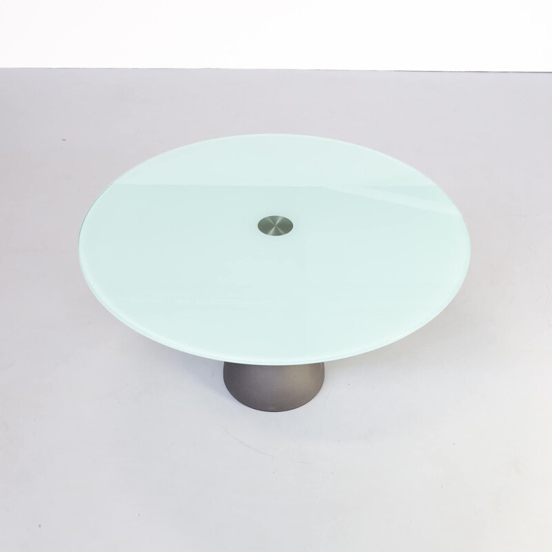 Table à manger vintage "Calice" de Massimo et Lella Vignelli pour Poltrona Frau 1980