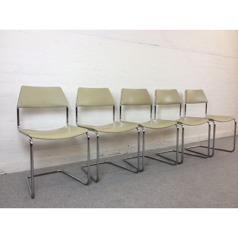 Set of 5 Mauser dining chairs - 1950s