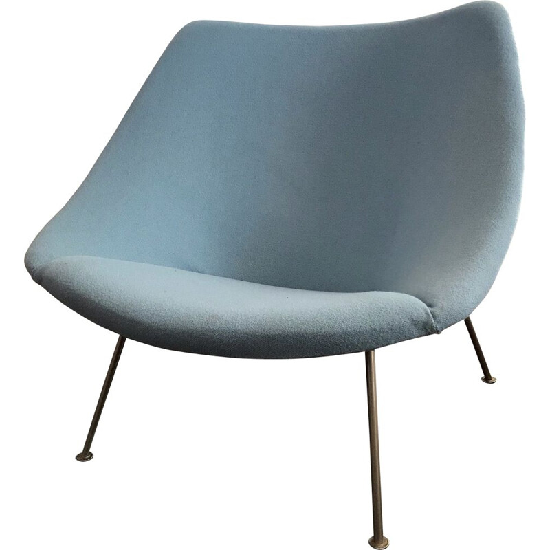 Vintage oyster armchair design pierre Paulin 1970