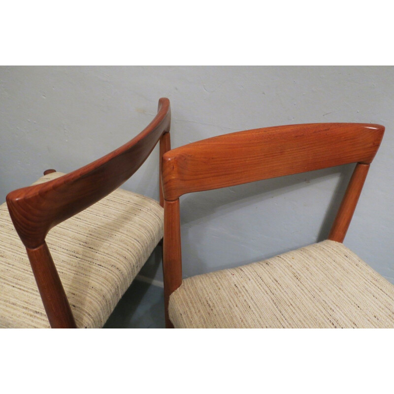 Pair of Mid-Century Side Chairs by H. W. Klein Danish 1960s