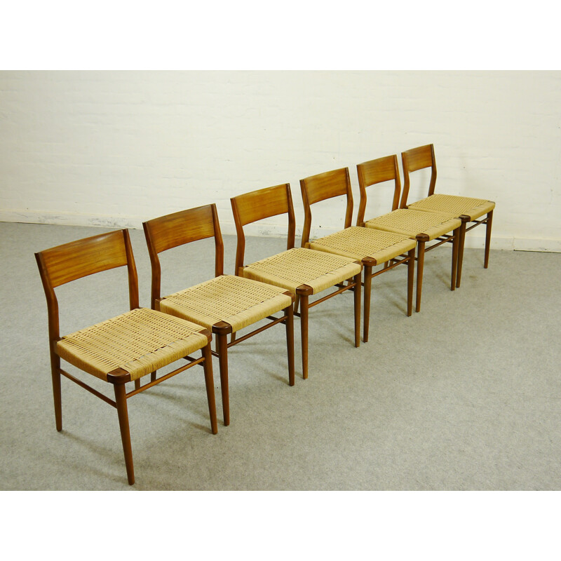 Set of 6 Wilkhahn dining chairs, Georg LEOWALD - 1960s